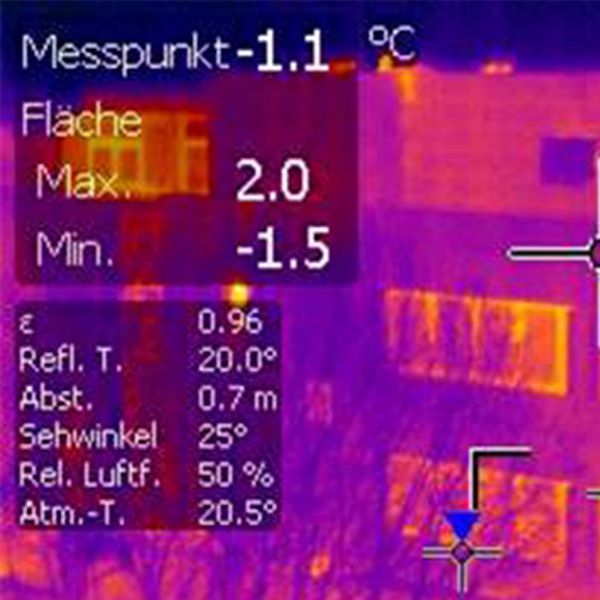 Thermalmessung an einem Gebäude (Bildquelle: ThINK)